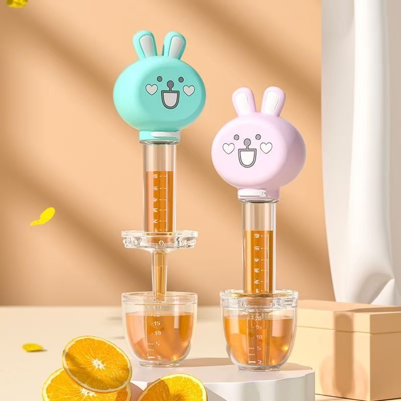 婴儿硅胶喂药器新生儿宝宝防呛奶嘴式针筒喂药神器滴药器带刻度